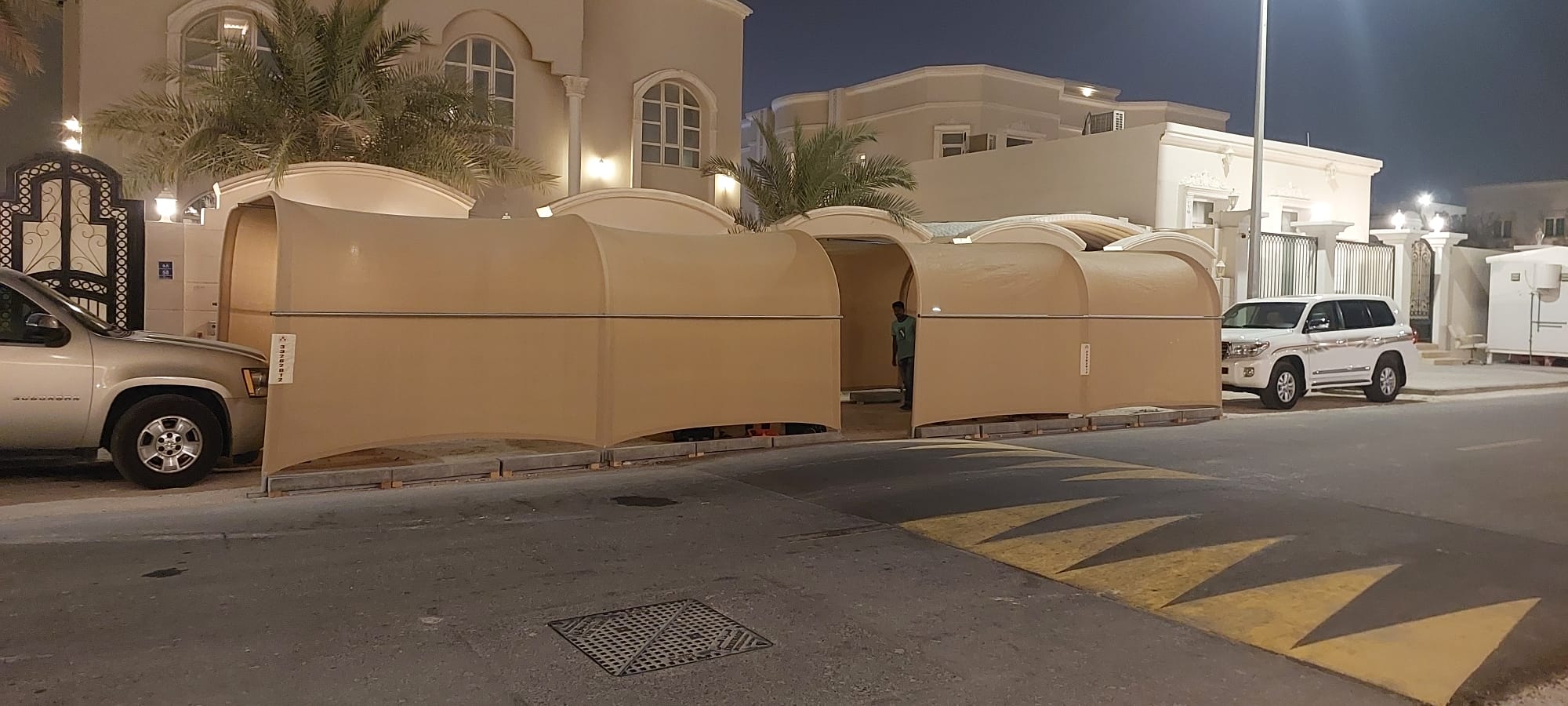 Multiple shade structures